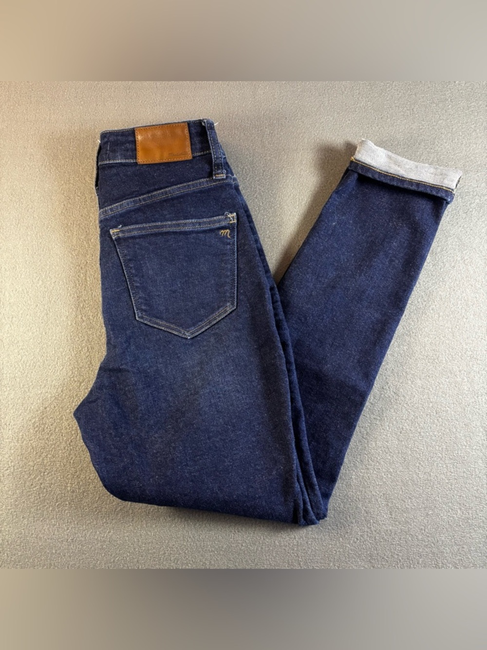 Madewell Curvy High Rise Skinny Lucille Wash Blue Jeans 25